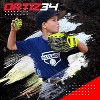 Ortiz34 Youth T-Ball Set, 25" Aluminum Bat (-10 Drop), Foam Core T-Ball, 9" Lightweight Glove, Graffiti Print (Volt/Black) - 2 of 4
