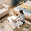 Foldable Coffee Table for Small Spaces, Low Study Table for Sitting On The Floor, Wood Folding Coffee Tables for Living Room, Bedroom, Home Office - 2 of 4
