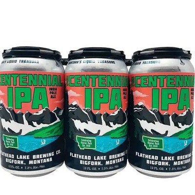 Flathead Centennial Ipa Beer - 6pk/12 Fl Oz Cans : Target