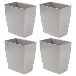 Small Rectangular Bathroom Trash Cans - Set of 4 - Made in USA - 1 of 4