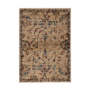 Distressed Medallion Border Indoor Area Rug or Runner by Blue Nile Mills - 1 of 4