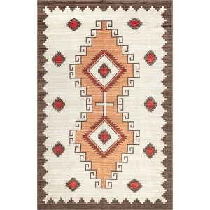 Nuloom Imelda Aztec Pet Friendly Machine Washable Area Rug - 1 of 4