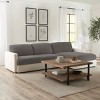Sure Fit Stretch Pique Sectional Large Couch Cushion Cover Gray: Pet Friendly, Machine Washable, Indoor Use - 3 of 4