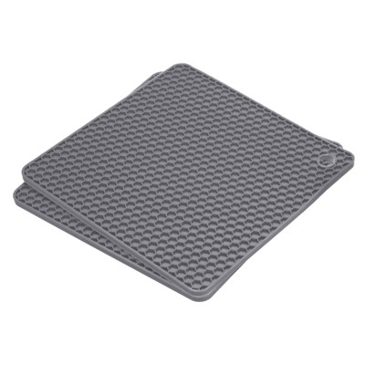2pcs/set Countertop Center Drain Heat Resistant Soft Silicone