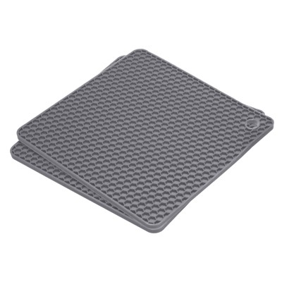 Unique Bargains Dish Drying Mat Set Silicone Drain Pad Heat Resistant  Suitable For Kitchen 3 Pcs : Target