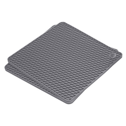Extra Large, Extra Thick Silicone Trivet Mat Set For Hot Dishes
