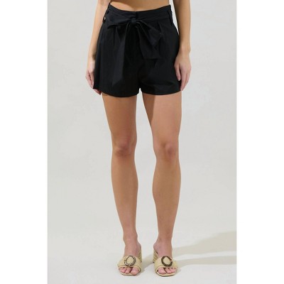 Women's Sash High Waist Shorts - SUGARLIPS