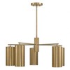 Savoy House Lio 5 - Light Chandelier in  Noble Brass - 4 of 4