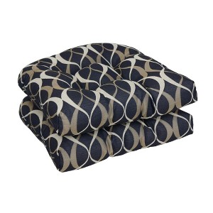 Blazing Needles, 19-inch U-Shaped Premium Outdoor Tufted Dining Chair Cushions (Set of 4) - 1 of 1