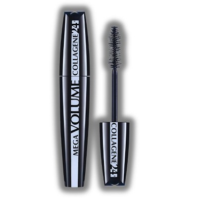 L'Oreal Paris Mega Volume Collagene 24Hrs Mascara (Extra Black) Loreal Collagen 24 Hour Eye Lash Mascara Eyelashes