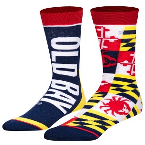 Odd Sox, Old Bay, Funny Novelty Socks, Large - 1 of 4