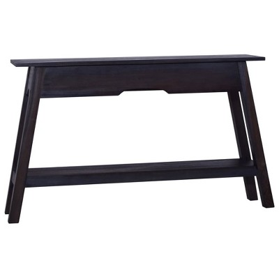 vidaXL Console Table Side Hall Accent Table under Mirror Solid Mahogany Wood