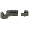 Garden Lounge Set Grey with Anthracite cushions vidaXL - 2 of 4