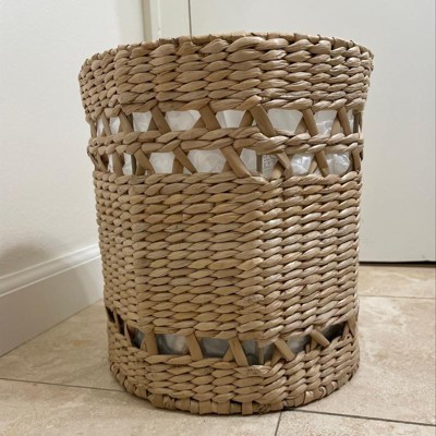 Light Weave Wastebasket Natural - Threshold™ : Target