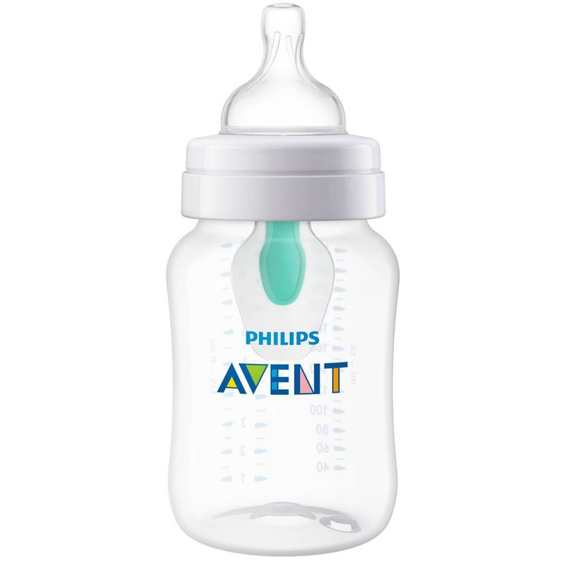 Philips Avent Anti-Colic Baby Bottle with AirFree Vent - Clear - 9oz, 5 of 18