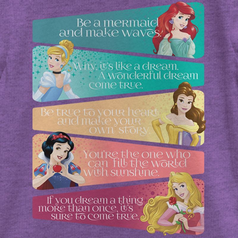 Girl's Disney Princess Advice T-Shirt, 2 of 5