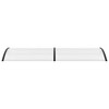 vidaXL Door Canopy Black and Transparent - 4 of 4