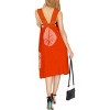 LA LEELA Women's Summer Holiday Casual Dress Loose Vacation House Wear Swing Sundress Dresses 10-12 Orange, Tie Dye Design - 3 of 3
