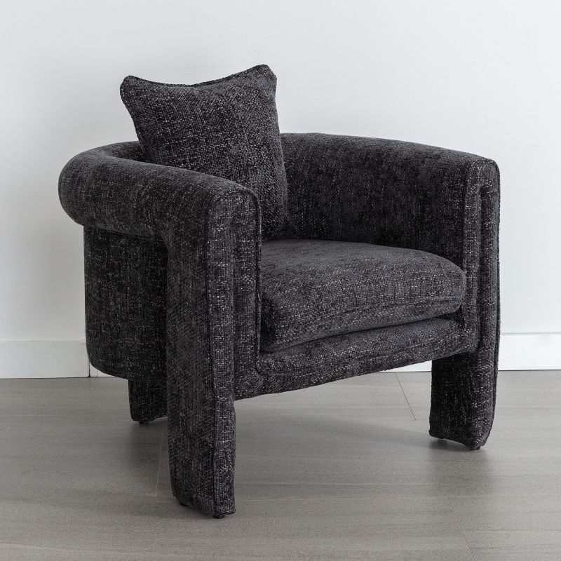 Modern Style Accent Chair, Upholstered Armchair for Living Room, Bedroom and Office - ModernLuxe, 4 of 11