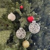 4E's Novelty 12 Pack White Christmas Ball Ornaments 3.15"/80mm | Shatterproof Plastic, Glitter Swirl, Clear Elegant Large Ornaments for Christmas Tree - 4 of 4