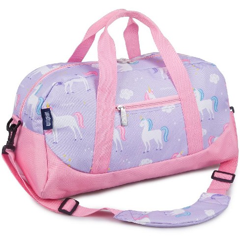 Babies' Unicorn Faux Fur Trim Duffle Bag In Izzy Unicorn