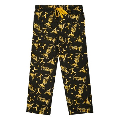 Teenage Mutant Ninja Turtles Character Squares Men's Black Sleep Pajama  Pants-Small