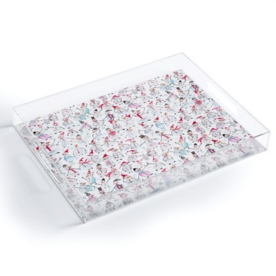 Ninola Design Friendly Snowmen Acrylic Tray - Deny Designs : Target