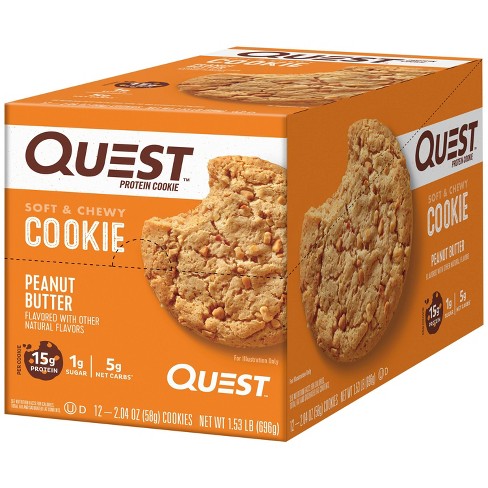 Quest Nutrition Protein Cookie - Peanut Butter - 12ct : Target