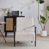 Grungis 26.38'' W Accent Chair with Polyester Upholstery,Lounge Chair with Metal Frame,Arm Chair for Bedroom,Reading Room,1PC/2PC - 2 of 4