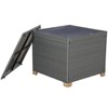 GRANDPATIO Wicker Side Table With Storage - 2 of 4