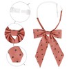 Elerevyo Women's Polka Dots Adjustable Neckwear Pre-tied Ribbon Bow Ties - 3 of 4