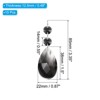 Unique Bargains Hanging Ornament DIY Craft Teardrop Crystal Chandelier Pendant Beads 3.35" x 1.5" 10 Pcs - 2 of 4