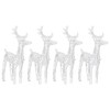 vidaXL Christmas Reindeers Xmas Decoration Light Display with LEDs Acrylic - Warm White 4-Pack - 3 of 4