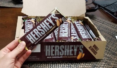 Hershey's Milk Chocolate With Almonds Candy Bars - 6ct : Target