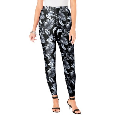 Roaman's Women's Plus Size Ankle Length Essential Stretch Legging
