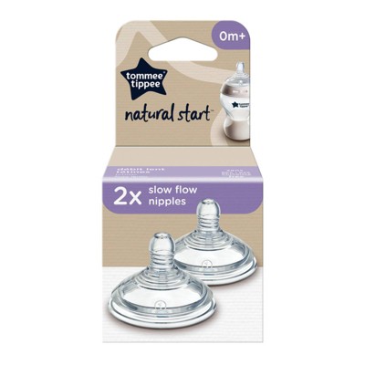 Tommee Tippee Natural Start Slow Flow Bottle Nipples - 2pk