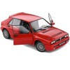 1991 Lancia Delta HF Integrale Rosso Corsa Red 1/18 Diecast Model Car by Solido - 2 of 4