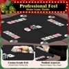 8-Player Octagon Poker Table – Foldable Brown Casino Table with Cup Holders for Texas Holdem & Blackjack (Professional Home Game Equipment) - 3 of 4
