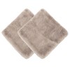 Chanasya Bokeh Plush Faux Fur Square Throw Pillow Covers - 2-Piece Set - 18" x 18” - 3 of 4