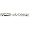 Black Bow Jewelry Men's 8.5mm Sterling Silver Solid Flat Curb Chain Necklace - 4 of 4