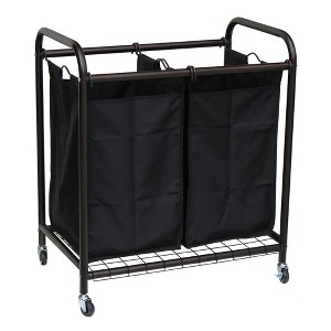 Oceanstar 2-Bag Rolling Laundry Sorter - 1 of 4