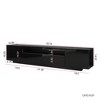 VYNXARIA TV Cabinet Wholesale, Black TV Stand with Lights, Modern TV Cabinet with Storage Drawers, Living Room Entertainment Center Media - 3 of 4