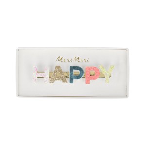 Meri Meri Happy Glitter Hair Clip (Pack of 1) - 1 of 4