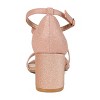 Journee Collection Women's Bella Open Toe Mid Block Heel Pumps - 3 of 4