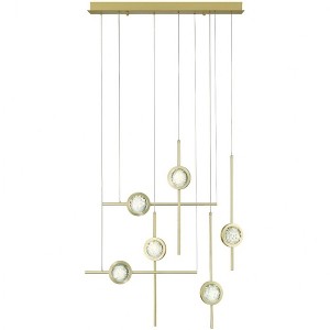 Eurofase Lighting Barletta 6 - Light Chandelier in  Gold - 1 of 3