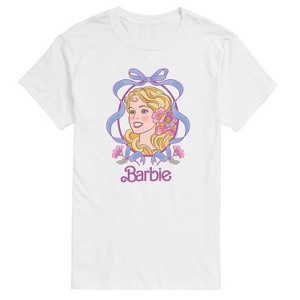 Men's - Barbie - Coquette Floral Bow Short Sleeve Graphic T-Shirt - 1 of 3