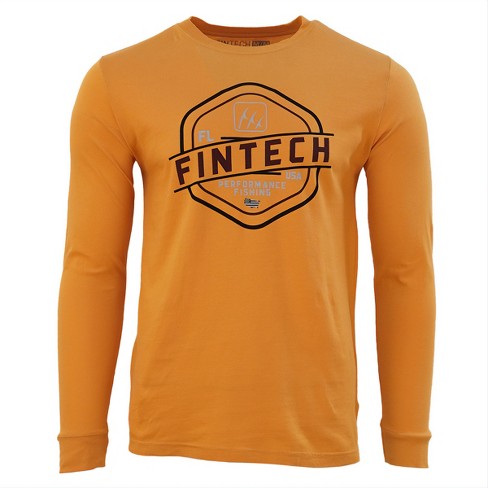 Fintech Fpf Badge Long Sleeve Graphic T-shirt - Xl - Autumn Blaze