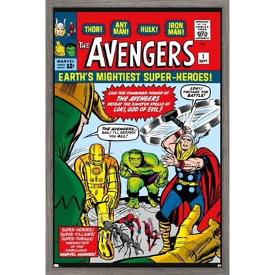 Trends International Marvel Comics Avengers #1 Framed Wall Poster ...