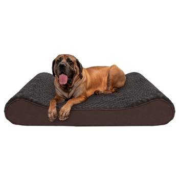 FurHaven Ultra Plush & Suede Luxe Lounger Gel Top Dog Bed