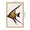 Amanti Art Beige Fish by Eins Kubistika Canvas Wall Art Print Framed - 3 of 4